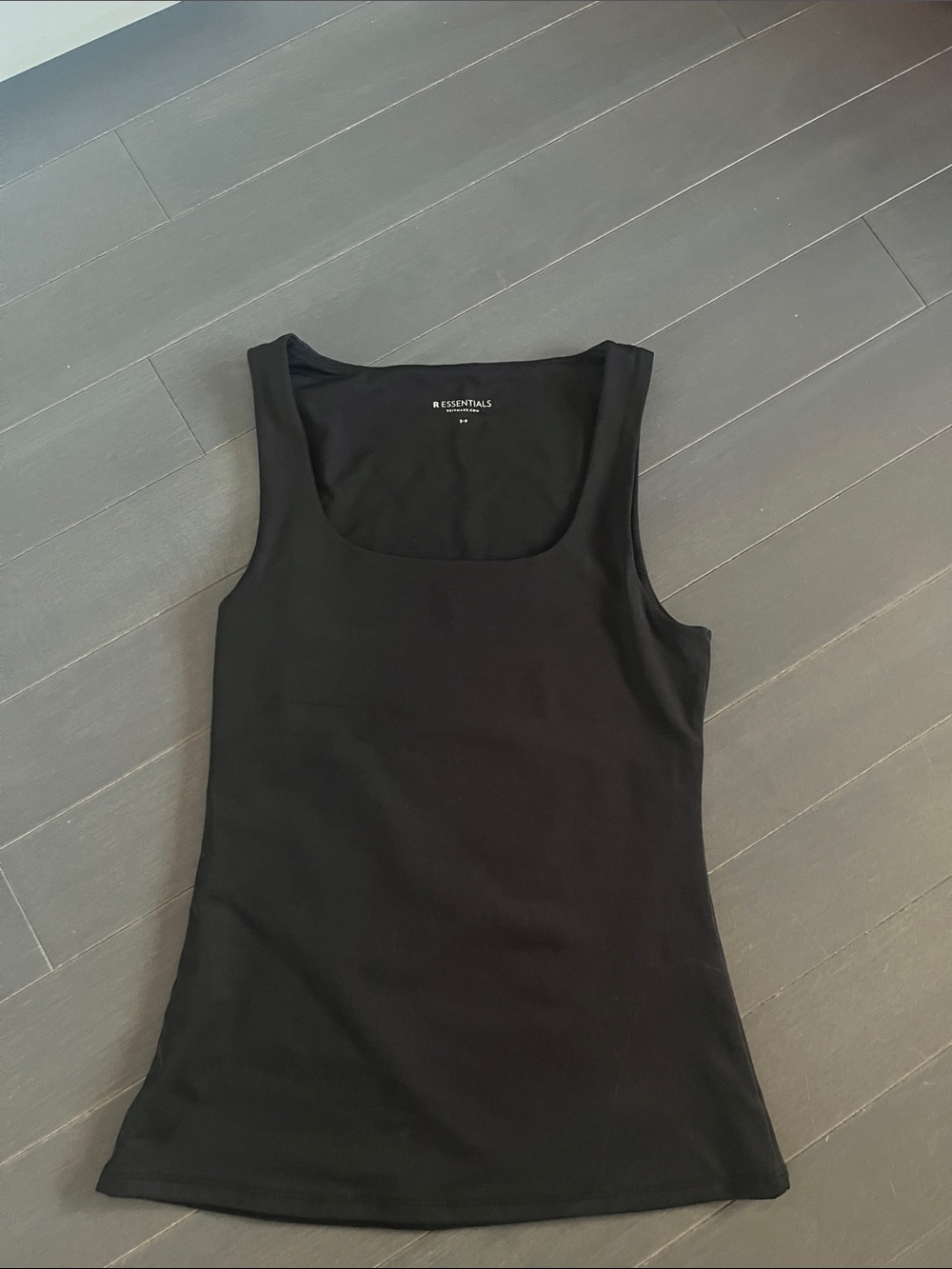 Black Scoop Neck Tank Top - Women's